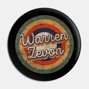 Warren Name Personalized Zevon Vintage Retro 60s 70s Birthday Gift Pin