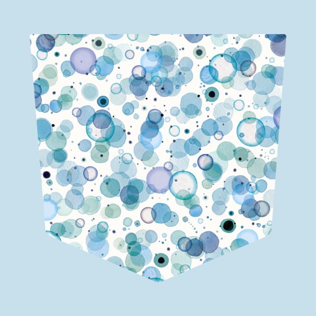 Pocket - Cosmic Bubbles Blue by ninoladesign