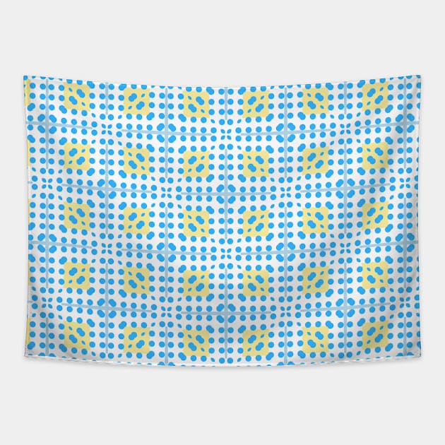 dotted shapes pattern Tapestry by MarjanShop