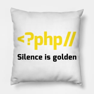 Silence is Golden Pillow