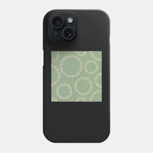 sage floral wreath Phone Case