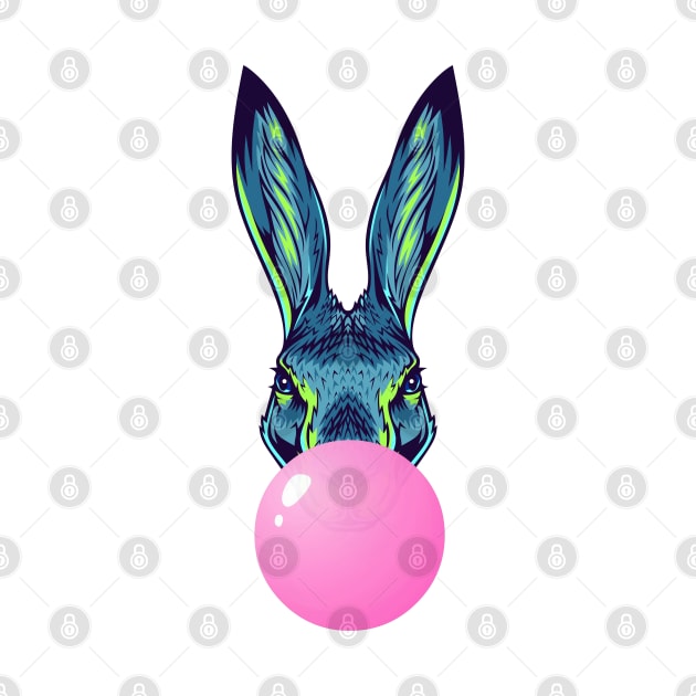 Pink Bubblegum Rabbit by 1001Kites