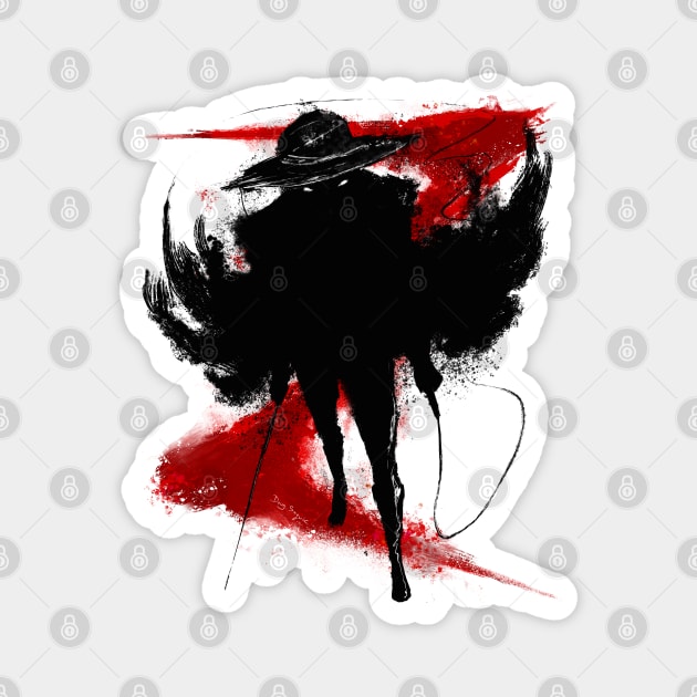 Zorro Walking Magnet by DougSQ
