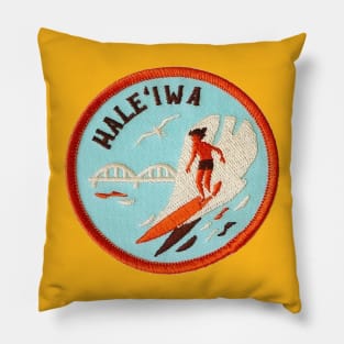Haleiwa Surf Patch Pillow