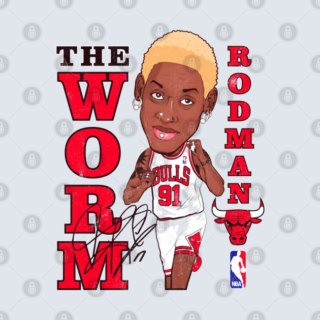 Vintage Dennis Rodman The Worm by portraiteam