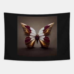 red and gold crystal butterfly Tapestry