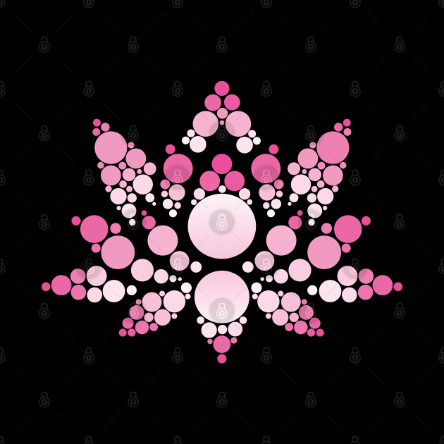 Pink Lotus Flower Abstract by DPattonPD