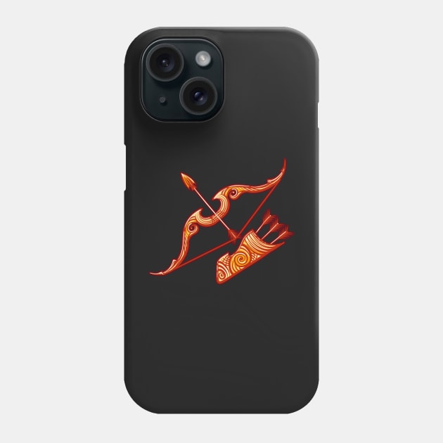 Zodiac Sign of Sagittarius Phone Case by devaleta