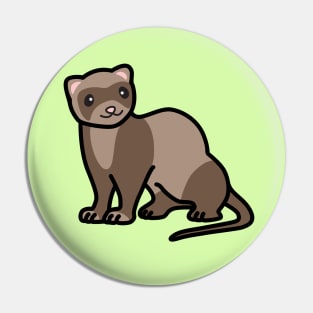 Sable Ferret Pin