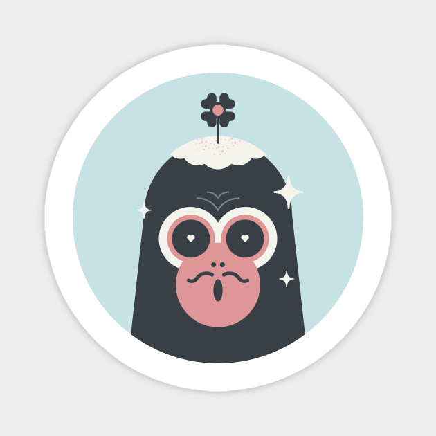 Monkey Magic Magnet by ink choi design