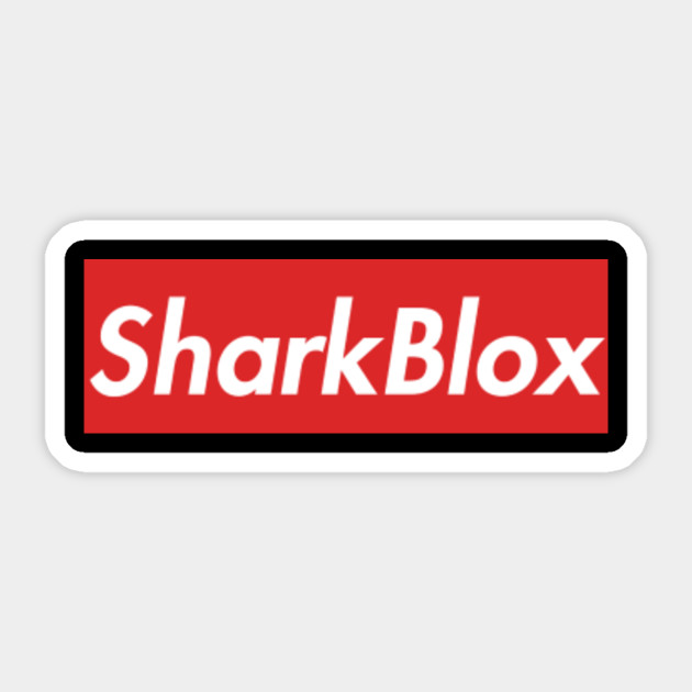 Sharkblox Sharkblox Sticker Teepublic - shark blox logo