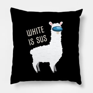 White Is Sus Llama Among Alpaca Us Pillow