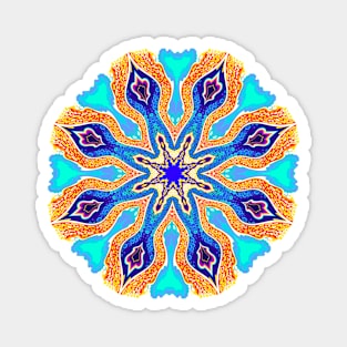 Beautiful Indian mandala. Magnet