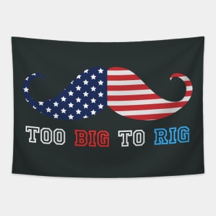 TOO BIG TO RIG MUSTACHE Tapestry