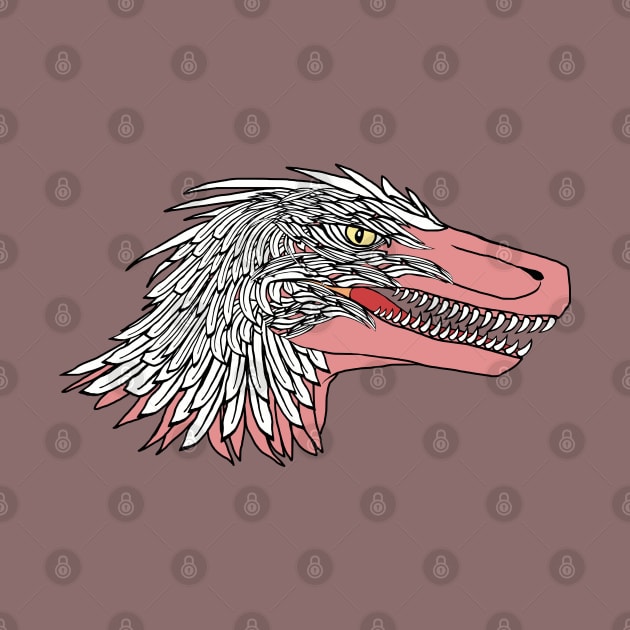 Feathered Raptor Head by SPACE ART & NATURE SHIRTS 