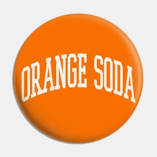 Orange Soda Lover Type Text Lazy Halloween Costume Pin