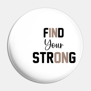 Find Your Strong Gym Work Out Inspirational Women Pin