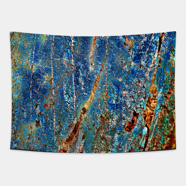 BLUE ARCHETYPAL LANDSCAPE Tapestry by SILVA_CAPITANA