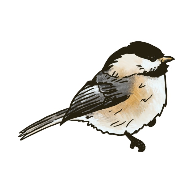 Black-capped Chickadee by shehitsback