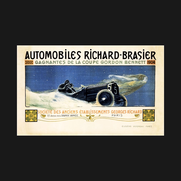 Automobiles Richard Brasier Phantom French Advertisement Vintage Car by vintageposters