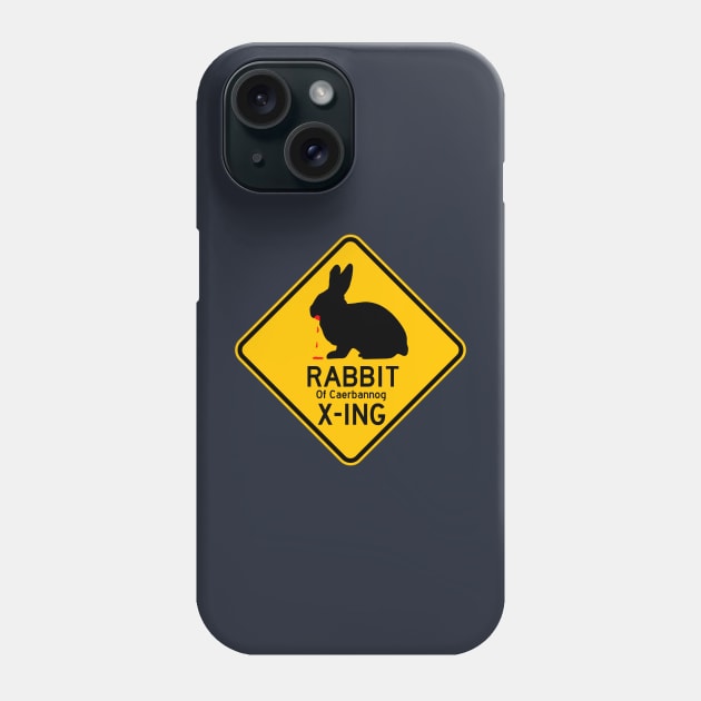 Rabbit of Caerbannog Crossing Phone Case by joefixit2