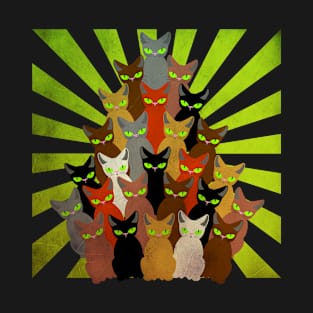 retro cats tree T-Shirt