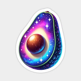 Galaxy and Stars in a Avocado Magnet