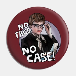 Jessica Fletcher Murder She Wrote No face, No Case Pin