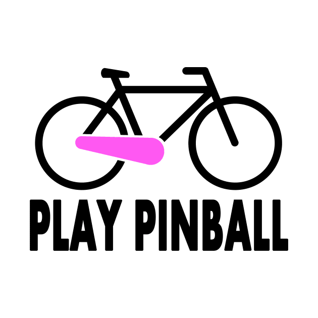 Bicycle Pinball black/pink by Uwantmytees