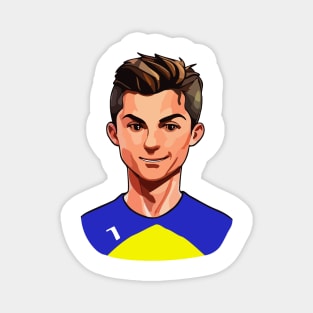 Celebrate soccer legend Cristiano Ronaldo with this adorable illustration Magnet