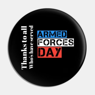 Armed forces day Pin