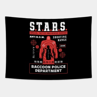 Raccoon City Shooting Range Tapestry