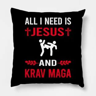 I Need Jesus And Krav Maga Pillow