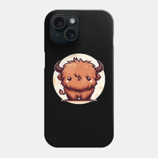 Kawaii Scottish Hairy Highland Cow Phone Case