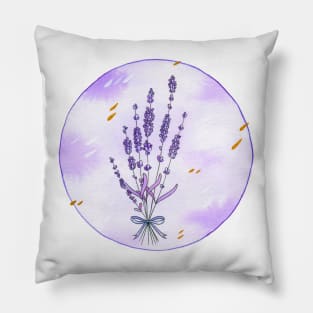 Lavender circle Pillow