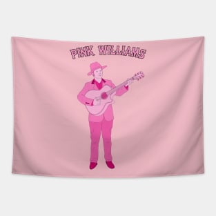 Pink w/Guitar Drawing Tapestry