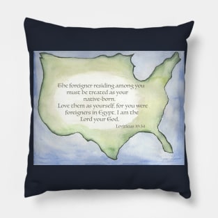 The foreign born among you Pillow