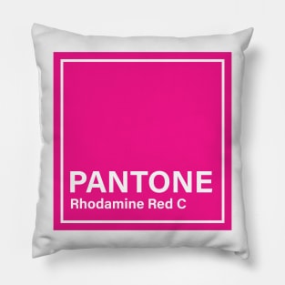 pantone Rhodamine Red C Pillow