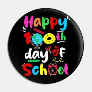 Happy 100Th Days Of School Teacher And Student Pin