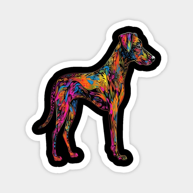 Whippet Magnet by JH Mart