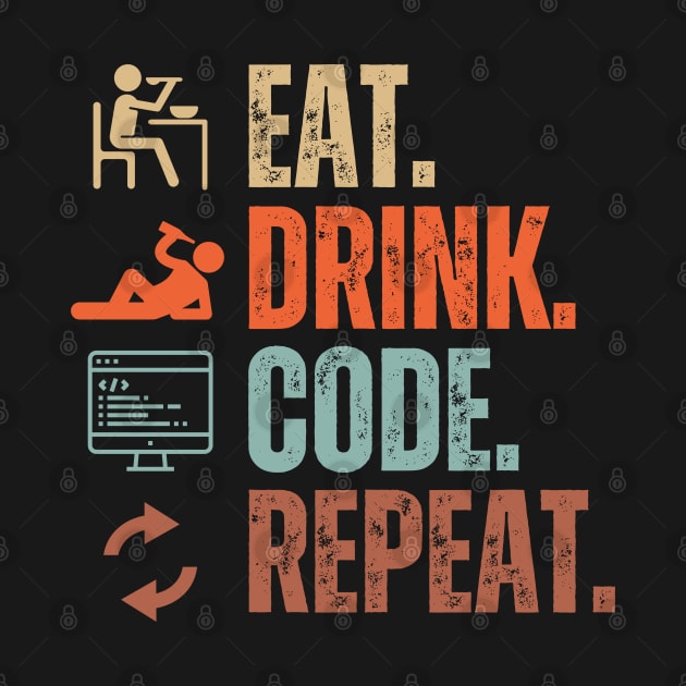 Eat Drink Code Repeat by Daz Art & Designs