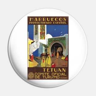 Moroccan Travel Poster: Tetuan Pin