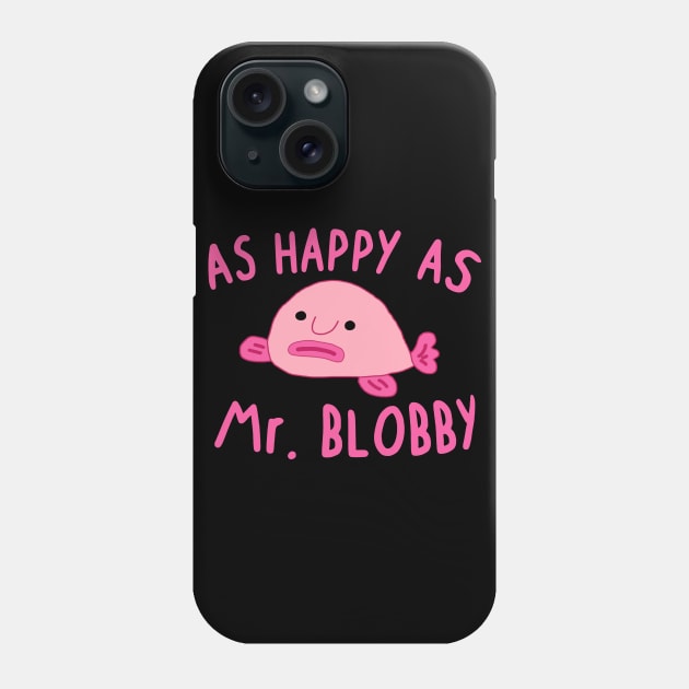 Blobfish Blob Face Sea Animal Pink Gift Idea Phone Case by FindYourFavouriteDesign