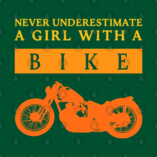 Never Underestimate a Bikergirl by DePit DeSign