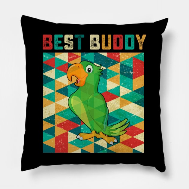 Best Buddy Parrot Pillow by danieldamssm