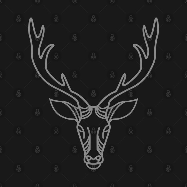 Monoline deer by Applesix