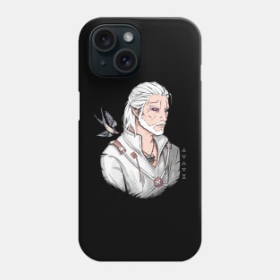 White Wolf and Swallow Phone Case