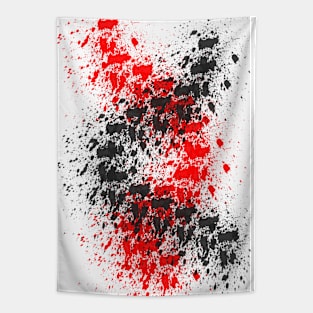 Red Black Spot Tapestry