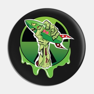 Rocket Zombie Pin