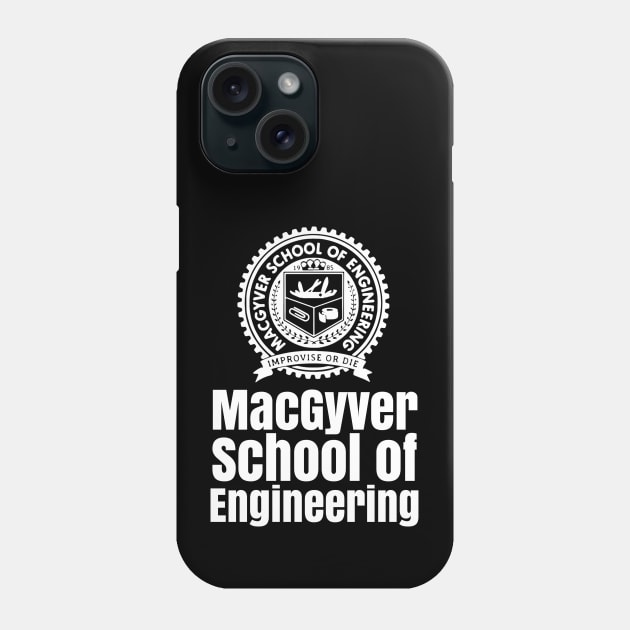 macgyver school of engineering Phone Case by Regx Food Cosmic